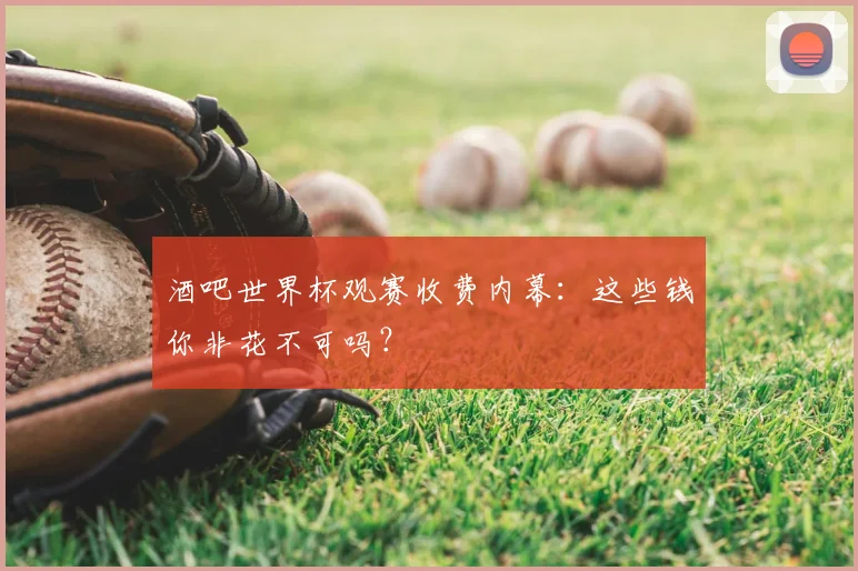 酒吧世界杯观赛收费内幕：这些钱你非花不可吗？